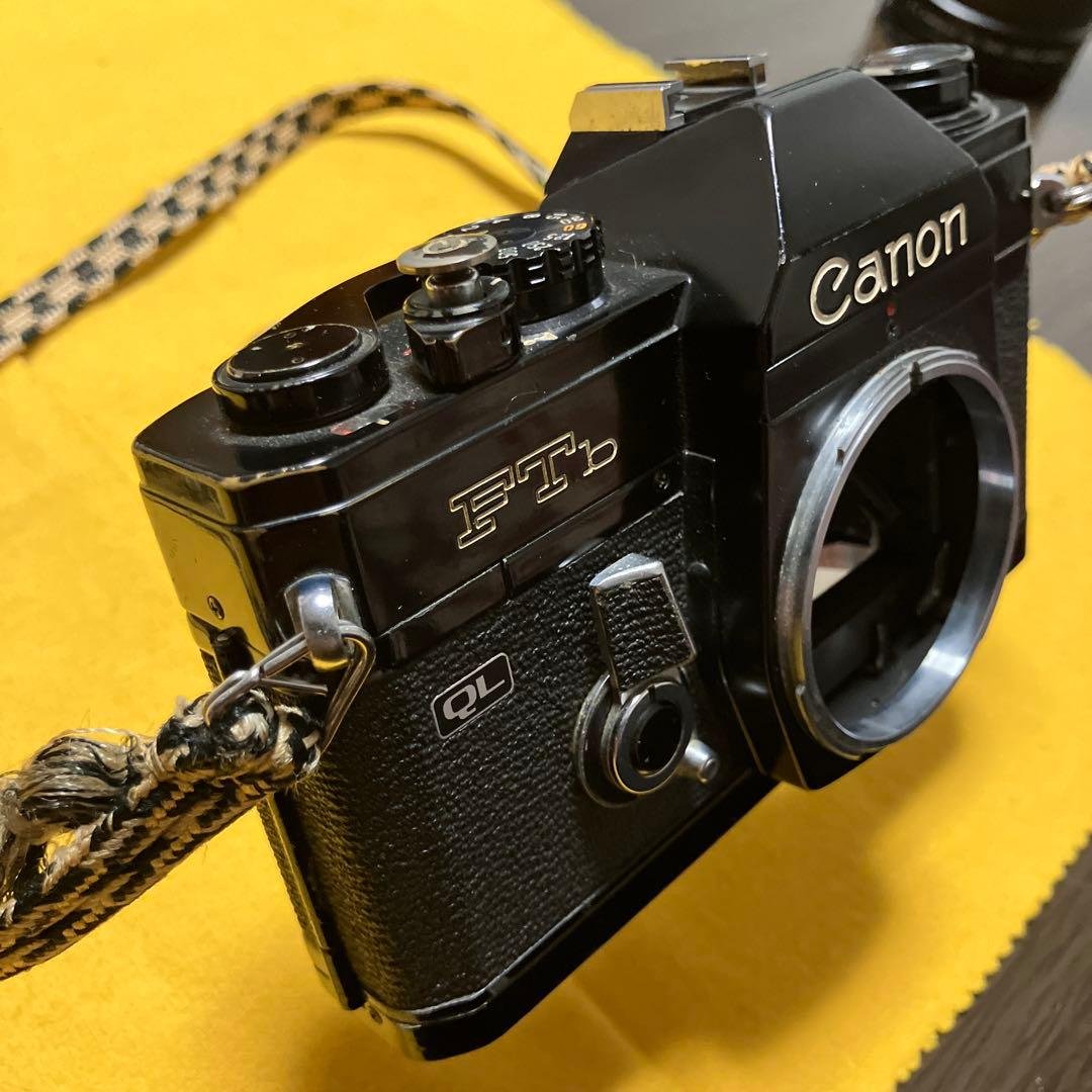 完動品キャノンFTB-QLブラックボディ+ズームレンズFD28-85mmセット
