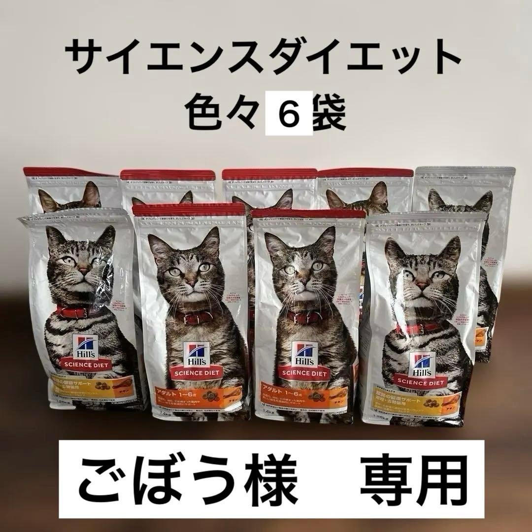 キャットフード　ヒルズ　サイエンスダイエット　色々6袋