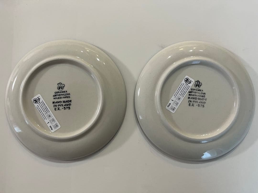 《最終値下げ》未使用　ポーランド食器　サイドプレート　16cm 2枚セット