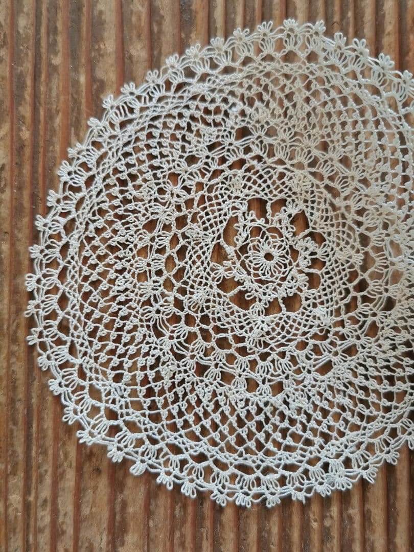 アンティーク アルメニア or タティングレース プチドイリー 花型/星型 細雪