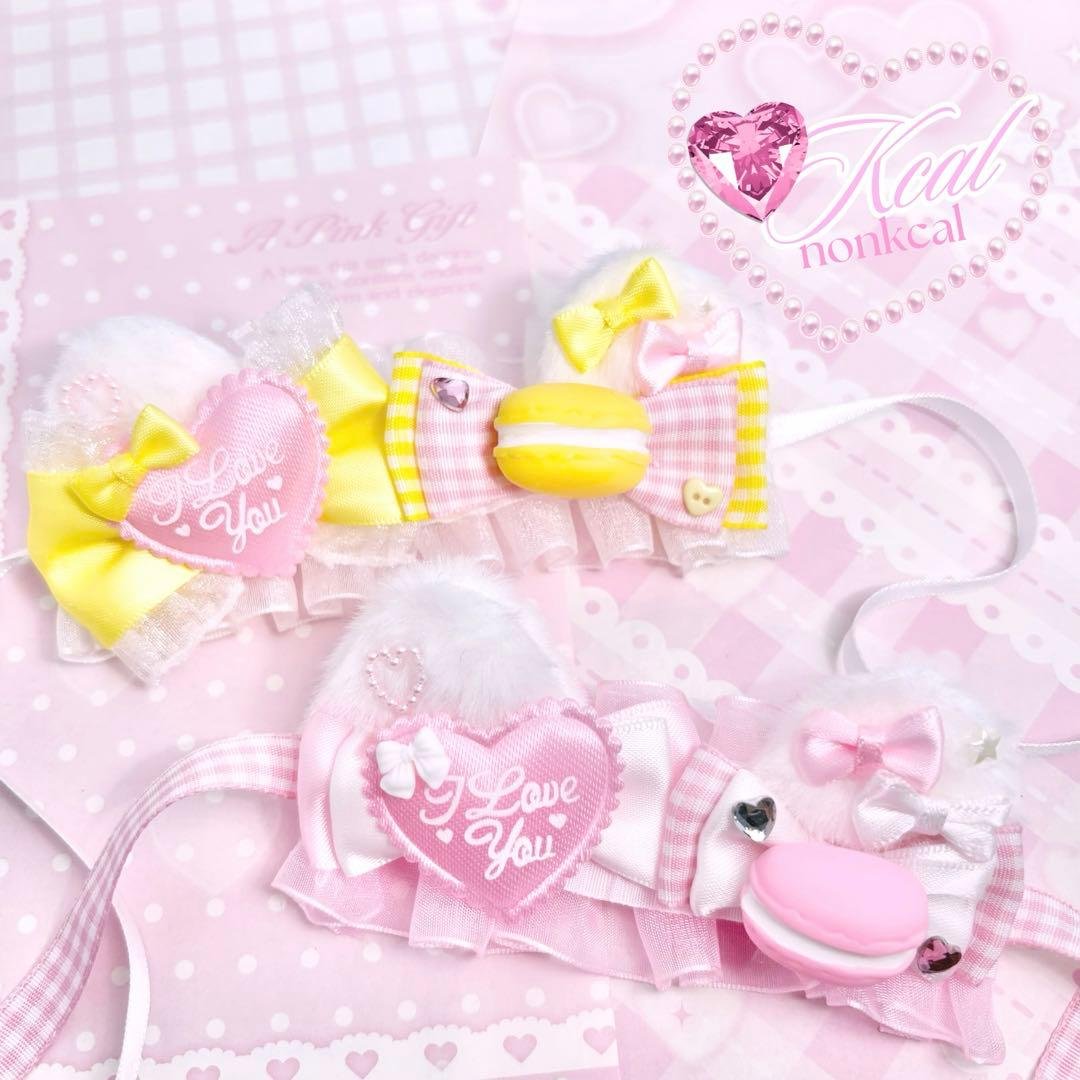 S様　ぬい服　ぬい　ヘッドドレス パフェ いちご　10cm ピンク ハンドメイド