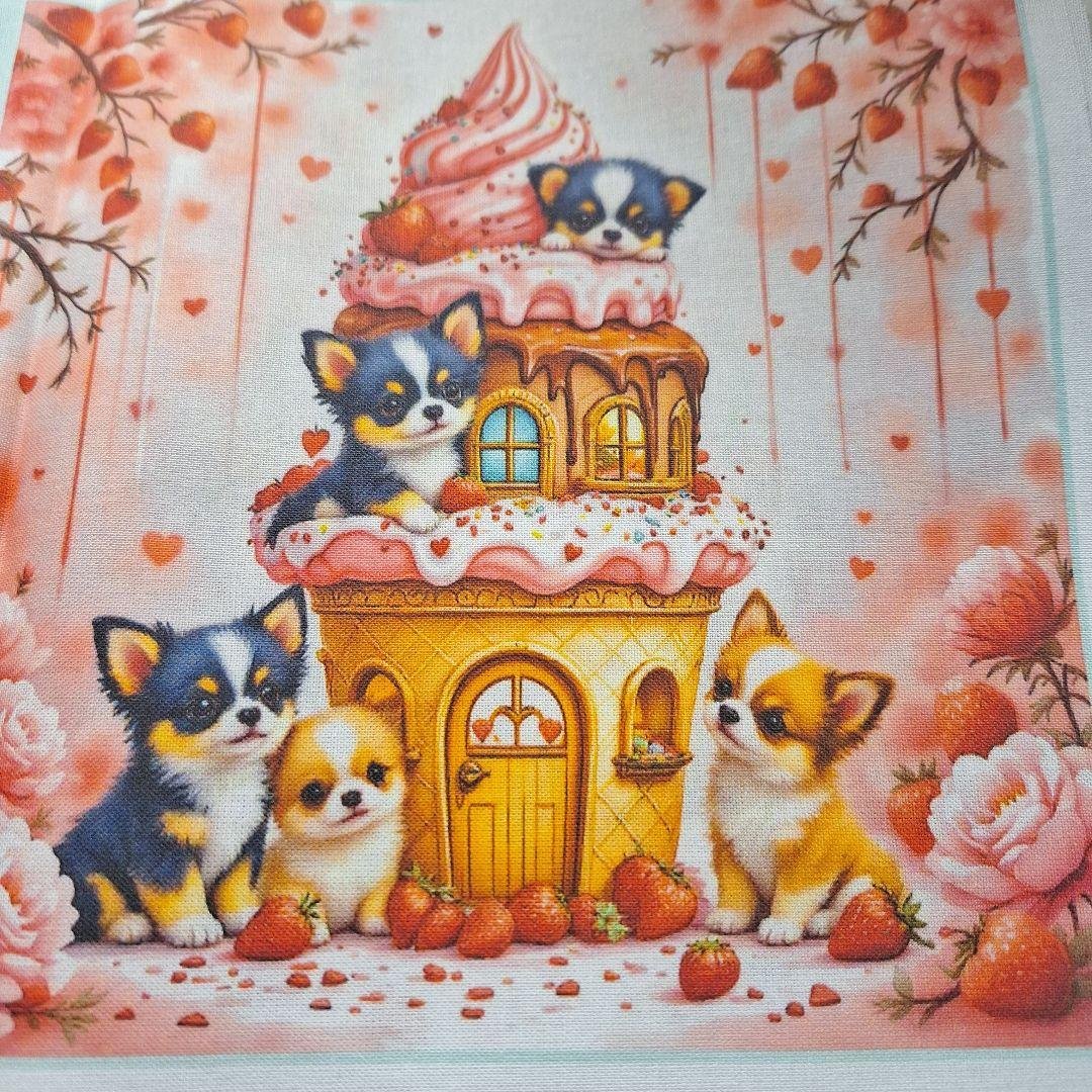 スイーツチワワパネル生地　ハンドメイド　激レアパネル　CK様パネル