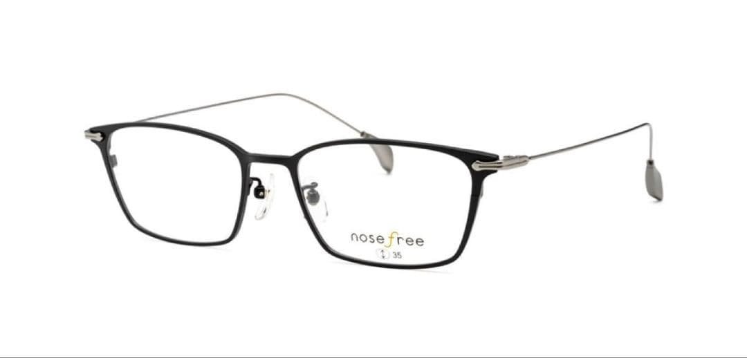 【最終値下げ】nosefree（ノーズフリー）ブラックフレーム βチタンテンプル